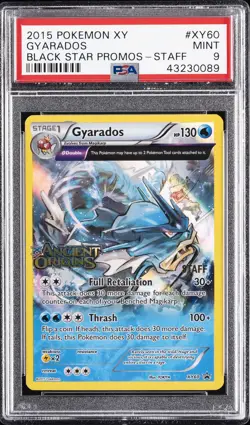2015 POKEMON XY BLACK STAR PROMOS #XY60 GYARADOS-HOLO PSA 9 - Image 1
