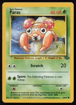 Paras 59/64 Jungle Pokemon Lightly Played - Image 1