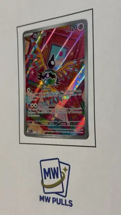 Pokemon Sigilyph 121/086 Sv: White Flare Illustration Rare Full Art Holo TCG - Image 2
