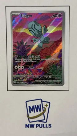 Pokemon Elgyem 120/086 Sv: Black Bolt Illustration Rare Full Art Holo TCG - Image 1