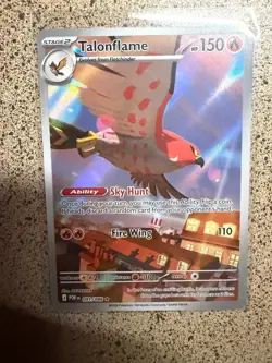 TALONFLAME 091/088 HOLO ILLUSTRATION RARE PERFECT ORDER POKEMON NM - Image 1
