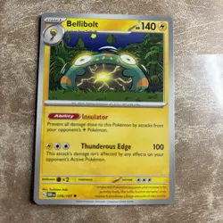 Pokemon TCG Bellibolt Non Holo Obsidian Flames 078/197 NM 2023 Electric - Image 1