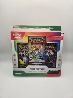 Pokemon TCG First Partner Illustration Collection (Series 1) Sealed Box w/ Packs - Image 1