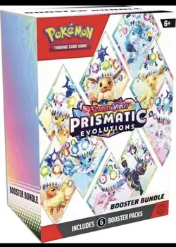 Pokemon TCG: S&V Prismatic Evolutions Booster Bundle (6pks) Factory Sealed - Image 1