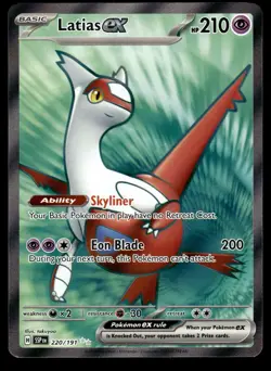 LATIAS EX - 220/191 Ultra Rare Surging Sparks Pokemon NM - Image 1