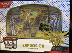 Pokemon TCG: Zapdos EX Collection Box 151 Zapdos Promo Scarlet & Violet SEALED - Image 1