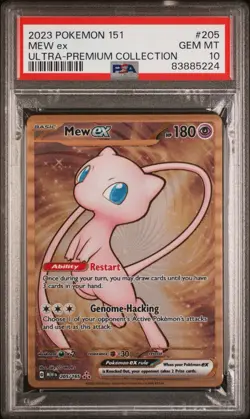 Pokemon 151 Mew ex Metal Promo 205/165 Hyper Rare Ultra Premium PSA 10 Gem Mint - Image 3