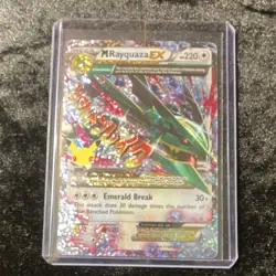 Pokemon TCG Celebrations Classic Collection M Rayquaza EX 76/108 Full Art Holo - Image 1