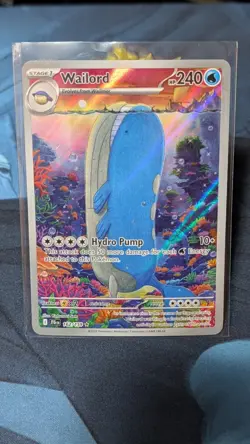Pokemon WAILORD 162/159 Journey Together ILLUSTRATION RARE - Image 1