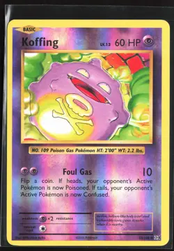 Pokemon TCG - Koffing Reverse Holo Uncommon XY - Evolutions 50/108 LP - Image 1