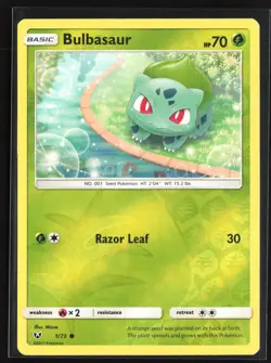 Pokemon TCG - Bulbasaur Reverse Holo Common Shining Legends 1/73 NM - Image 1