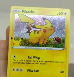 Pikachu 25th Anniversary Card SWSH039 HOLO Promo Pokemon NM/M *Pack Fresh!* - Image 4
