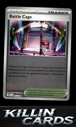 Reverse Holofoil Battle Cage - 085/094 085/094 Pokemon Uncommon ME02: Phantasmal - Image 1