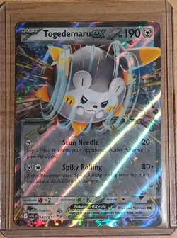 Pokemon TCG - Togedemaru ex 149/217 Double Rare ME: Ascended Heroes Holo NM - Image 1