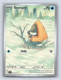 Snorunt 227/217 Illustration Rare Ascended Heroes Pokemon NM - Image 1