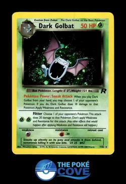 Dark Golbat 7/82 | Team Rocket Unlimited Holo | Pokemon Rare Holo | DMG - Image 1