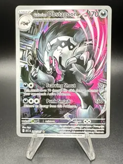 Pokemon TCG Galarian Obstagoon 245/217 Illustration Rare Holo Ascended Heroes - Image 1