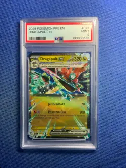 2025 POKEMON PRE EN-PRISMATIC EVOLUTIONS #073 DRAGAPULT EX PSA 9 - Image 1