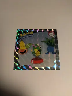 1999 Artbox Pokemon Stickers Series 1 Prizm Caterpie Weepinbell Oddish #Pr39 - Image 2