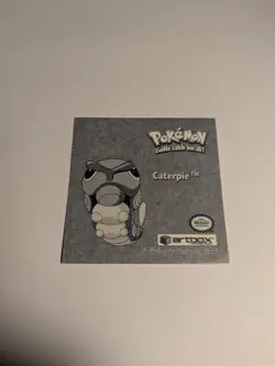 1999 Artbox Pokemon Stickers Series 1 Prizm Caterpie Weepinbell Oddish #Pr39 - Image 3