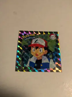 1999 Artbox Pokemon Series 1 Sticker Pr07 Ash - Image 2