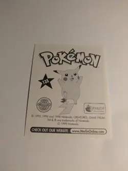 POKEMON SERIES 1, MERLIN TOPPS STICKER # 135, JOLTEON, YEAR 1999 - Image 4