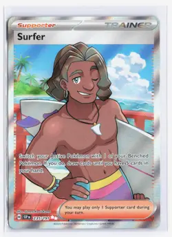 Surfer 235/191 - Surging Sparks - Pokemon TCG - Ultra Rare Full Art - NM - Image 1