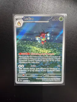 Ledian 144/142 Stellar Crown Pokemon Illustration - Image 1