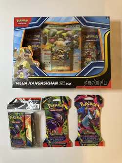 Pokemon TCG- Mega Kangaskhan EX Box + 3 Phantasmal Flames booster packs - Image 1