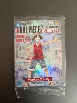 Monkey.D.Luffy (055) (College Basketball US Voyage) P-055 One Piece Promotion... - Image 1