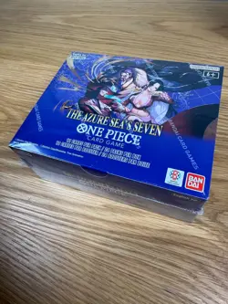 SEALED, THE AZURE SEA'S SEVEN BOOSTER BOX OP14, ONE PIECE, ENGLISH - Image 1