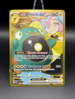2025 POKEMON JTG EN-JOURNEY TOGETHER 188 IONO'S BELLIBOLT EX HYPER RARE - Image 1