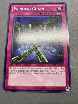 Yu-Gi-Oh! Fiendish Chain Common 1st Edition BP01-EN105 MP - Image 1