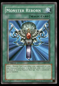 Monster Reborn SDP-035 Starter Deck: Pegasus Yu-Gi-Oh 1st Edition LP - Image 1