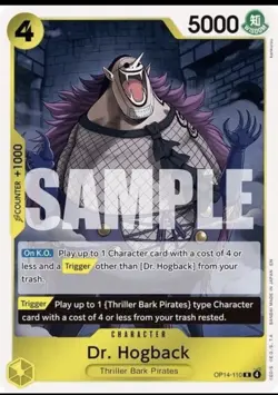Dr. Hogback (Foil) OP14-110 One Piece NM - The Azure Sea's Seven - Image 1