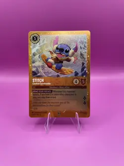Stitch - Carefree Snowboarder 42 Disney Lorcana Promo Cards Holo - Image 1