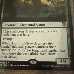 Avatar of Growth - #05 - Game Night - NM MTG - Image 2