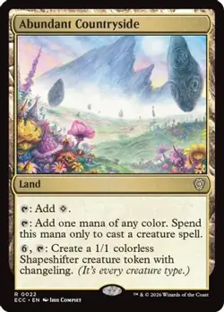 Abundant Countryside 22 Rare Commander: Lorwyn Eclipsed Near Mint - Image 1