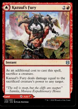 Kazuul's Fury U Zendikar Rising 146 NM - Image 1