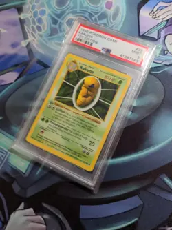 POKEMON 1st Edition Shadowless Base Set KAKUNA 33/102 Uncommon PSA 9 MINT - Image 3