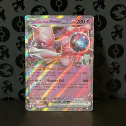 Pokemon Team Rocket's Mewtwo ex 81 Double Rare - Destined Rivals - NM - Image 2