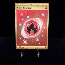 Obsidian Flames Basic Fire Energy Gold Secret Rare 230/197 NM Pokemon TCG - Image 1
