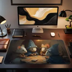 MTG Playmat | Wizard Mice Playing Cards Themed Playmat | Unofficial MTG - Image 2