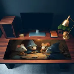 MTG Playmat | Wizard Mice Playing Cards Themed Playmat | Unofficial MTG - Image 3