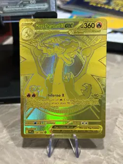 Mega Charizard X EX 130/094 Gold Hyper Rare - Phantasmal Flames Pokemon TCG - Image 1
