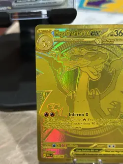 Mega Charizard X EX 130/094 Gold Hyper Rare - Phantasmal Flames Pokemon TCG - Image 2