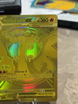 Mega Charizard X EX 130/094 Gold Hyper Rare - Phantasmal Flames Pokemon TCG - Image 3