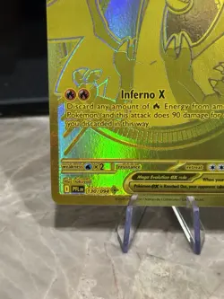 Mega Charizard X EX 130/094 Gold Hyper Rare - Phantasmal Flames Pokemon TCG - Image 4