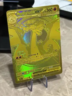 Mega Charizard X EX 130/094 Gold Hyper Rare - Phantasmal Flames Pokemon TCG - Image 5