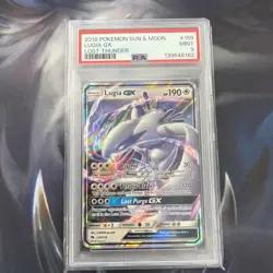 2018 Pokemon Sun & Moon Lost Thunder Lugia GX #159 PSA 9 Mint - Image 1